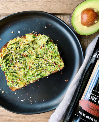 The Perfect Slice of Avocado Toast featuring Wild Groves EVOO