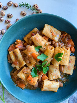 Pasta e Fagioli with Cranberry Beans