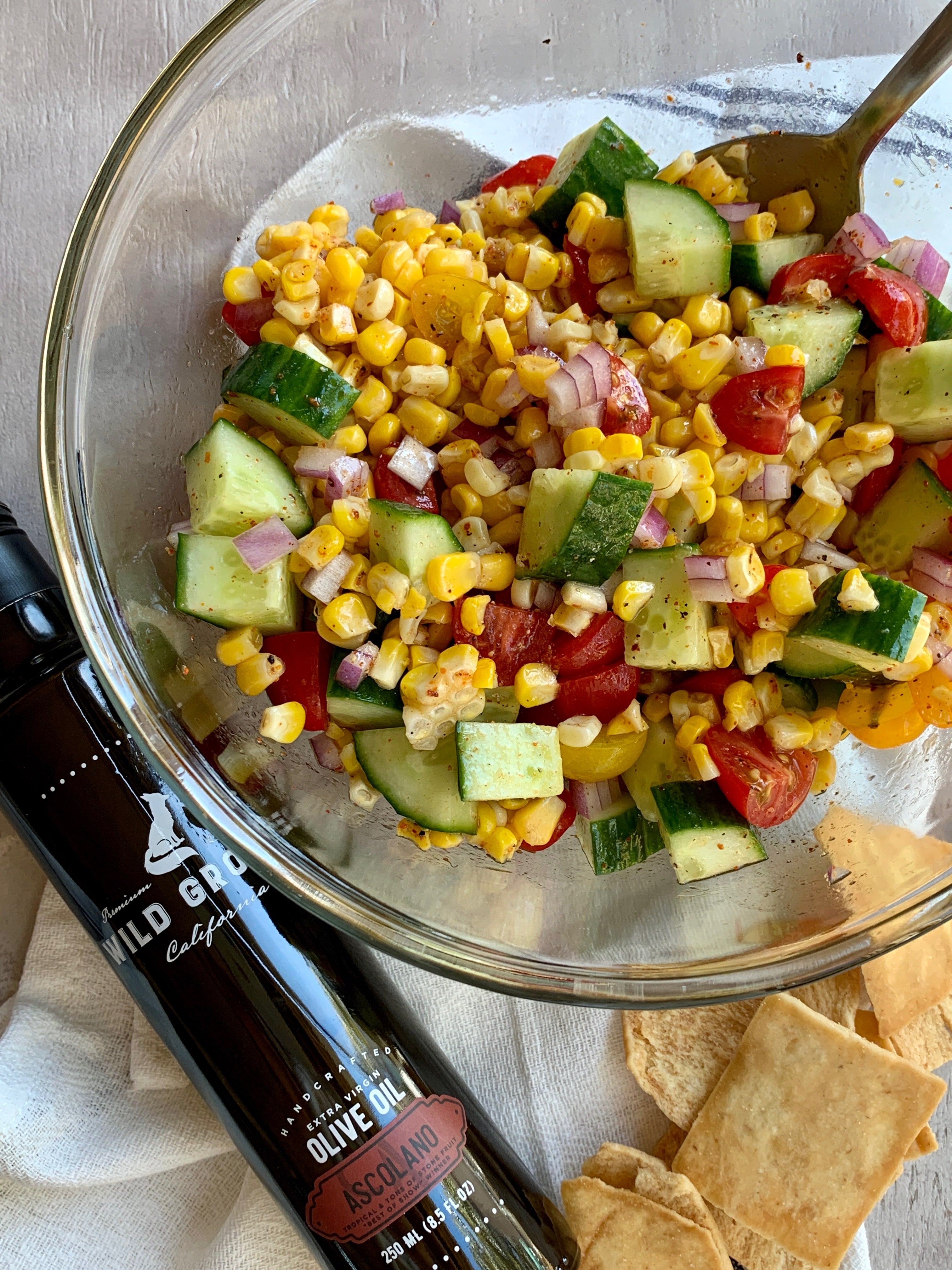 A Summer Grilled Corn, Chicken And Grape Salad {GF} {Zyliss Swift