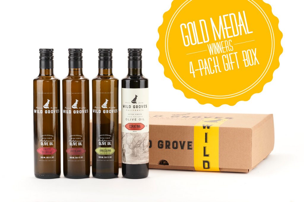 OLIVE BOX VIRGIN OIL 200ml 6個セット Gold Medal Gift Box | Wild Groves | California Extra Virgin Olive Oil