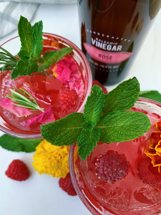 Raspberry Rosé Spritzers