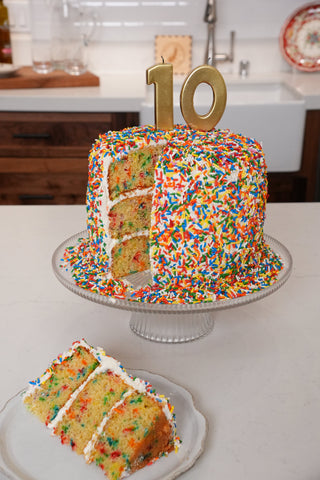 Confetti Olive Oil Birthday Cake