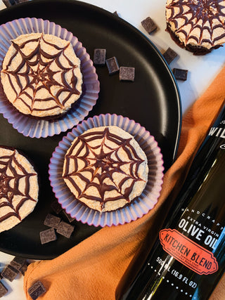 Halloween Spider Web Cupcakes