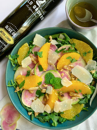 Watermelon Radish and Citrus Salad