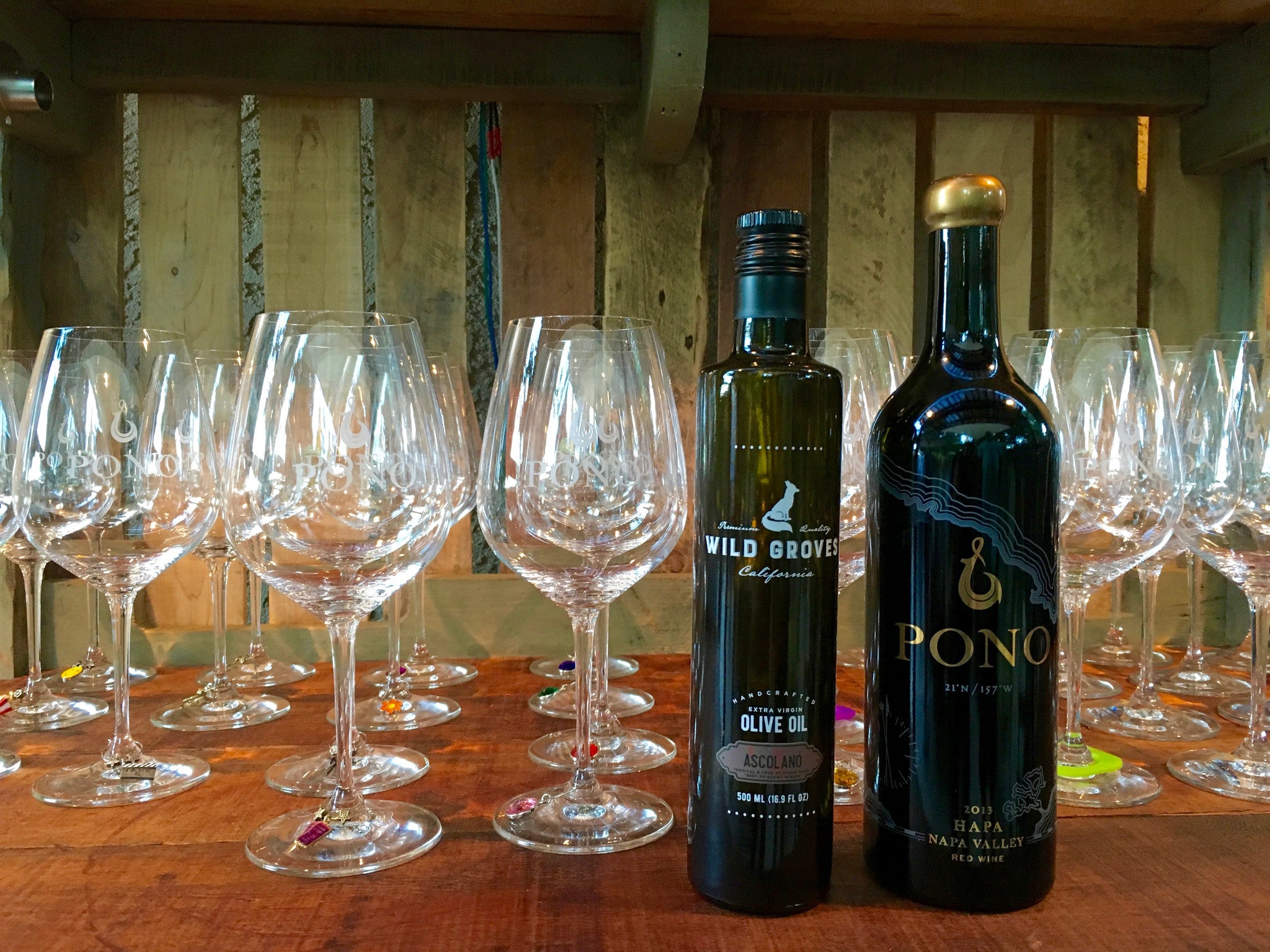 WILD GROVES Very FIRST TASTING Event!   Paired with Pono Wines & an Amazing 5-Course Meal!