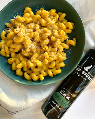 Cavatappi with Silky Carrot Sauce