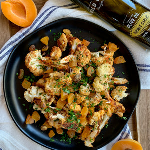 Roasted Cauliflower with Apricots and Pistachios