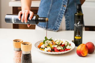 Peach Burrata Caprese