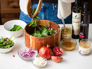 Pomegranate Salad with Raspberry Vinaigrette