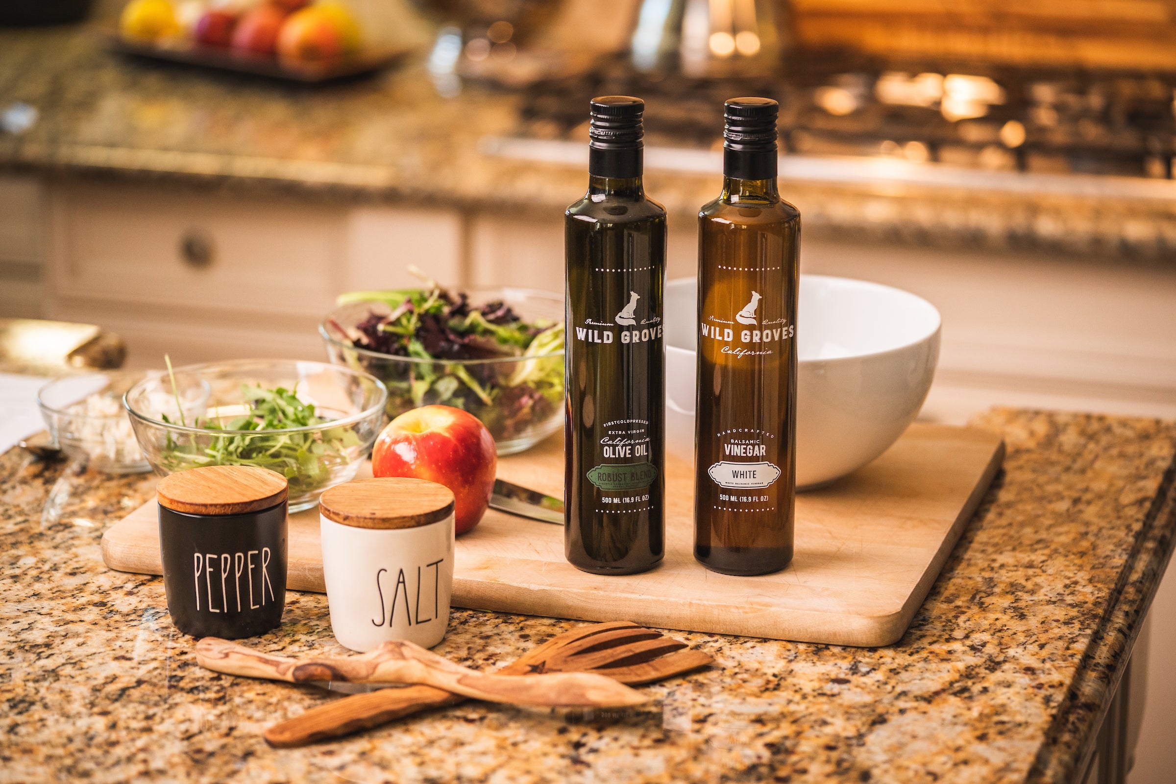 Easy Apple & Thick White Balsamic Vinegar Salad Wild Groves