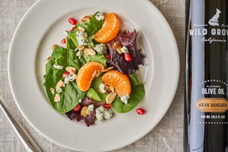 Mikan Who?...Mikan Mandarin White Balsamic Vinegar, Pomegranate Salad.