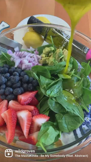 Fresh Blueberry Spinach Salad