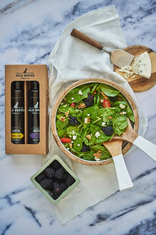 Blackberry Balsamic Spinach Salad