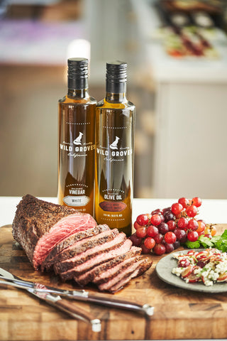 Balsamic Steak with Red Grape Relish