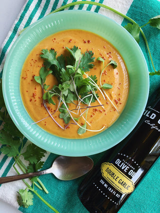 Instant Pot Curried Sweet Potato Soup