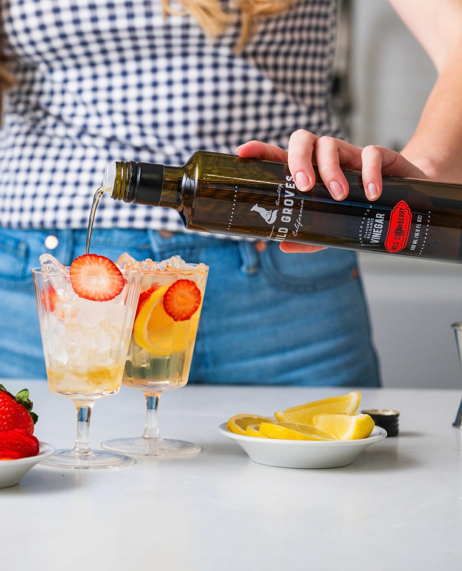 Wild Strawberry Balsamic Vinegar | Wild Groves | California Olive Oil