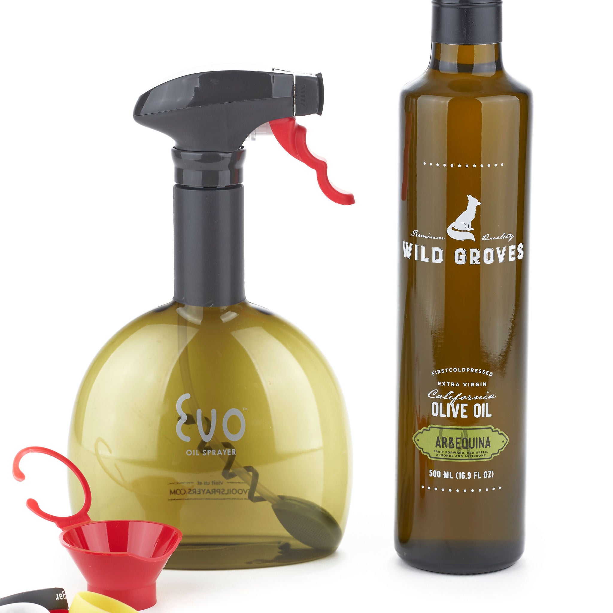 Olive Oil Sprayer With Refill Funnel & Label Bands - 18oz (532ML)